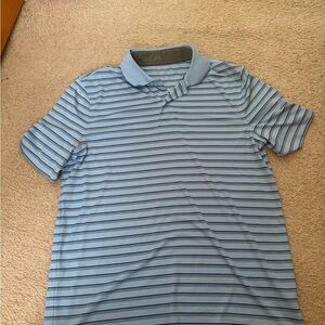 Croft & Barrow Light Blue Striped Polo Shirt